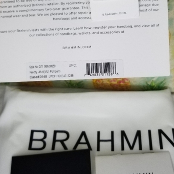 NWT BRAHMIN DESIGNER PURSE BACKPACK BAG - Picture 7 of 14